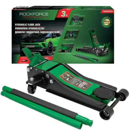 Podnośnik hydrauliczny 3T niskoprofilowy punktowy Żaba 75-465 mm z pedałem
