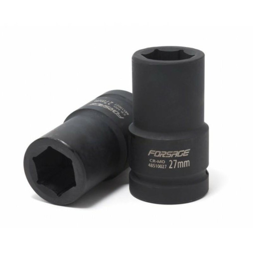 Nasadka udarowa głęboka 62 mm 1" 6-kątna CrMo długa Forsage
