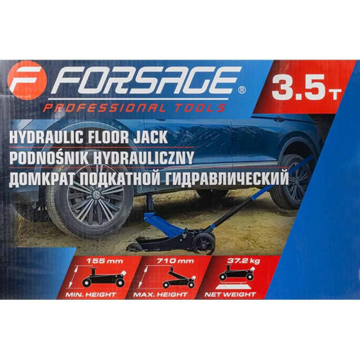 Podnośnik Hydrauliczny Samochodowy 3.5 T 155-710mm Punktowy Żaba Forsage