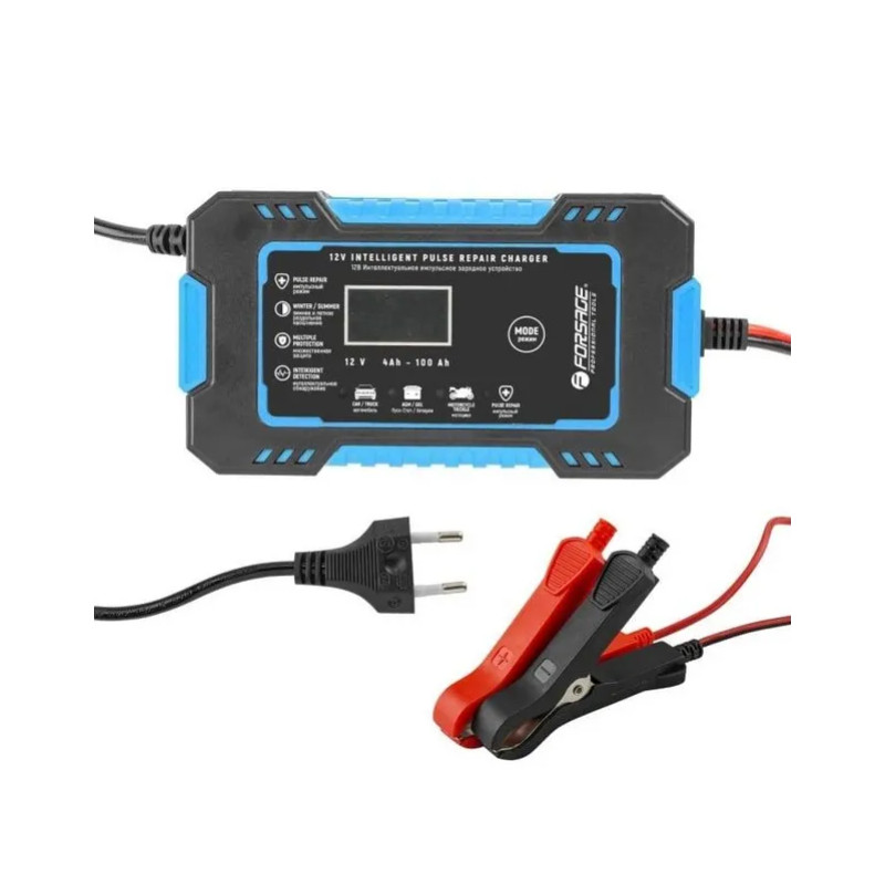 Prostownik samochodowy automatyczny Ładowarka akumulatora 12V 6A LCD