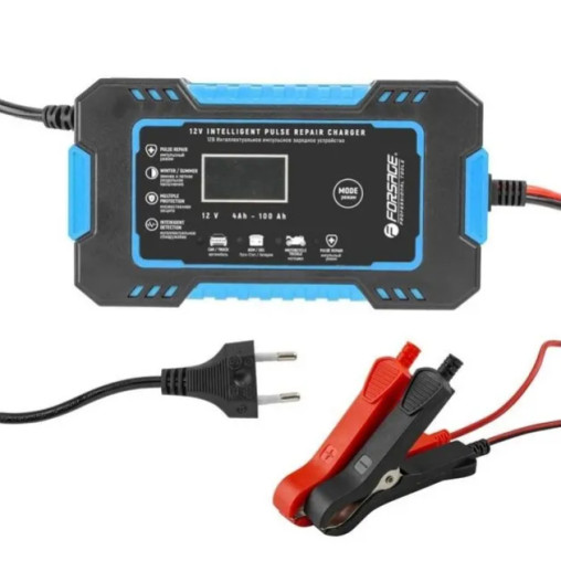 Prostownik samochodowy automatyczny Ładowarka akumulatora 12V 6A LCD