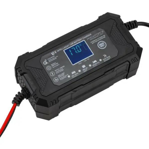 Prostownik samochodowy automatyczny Ładowarka akumulatora 12V 6A Rockforce