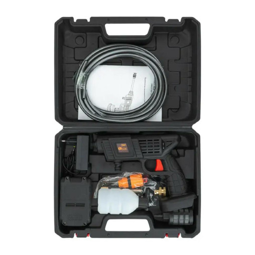 Myjka ciśnieniowa akumulatorowa 15 bar 3 tryby 21V do okien kostki 1500 mAh