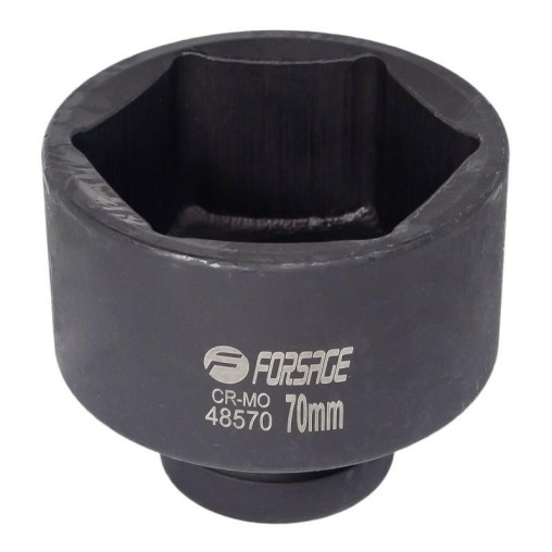 Nasadka udarowa 70 mm 1" 6-kątna Klucz nasadowy CrMo Forsage