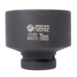Nasadka udarowa 70 mm 1" 6-kątna Klucz nasadowy CrMo Forsage