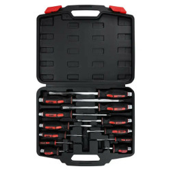 Zestaw 12 wkrętaków śrubokrętów do pobijania magnetyczne końcówki JBC Tools