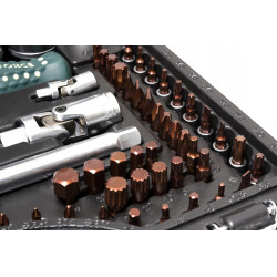 Zestaw narzędzi 1/4 1/2" 6-kąt. 94+ 6 el. nasadki klucze Premium Rockforce