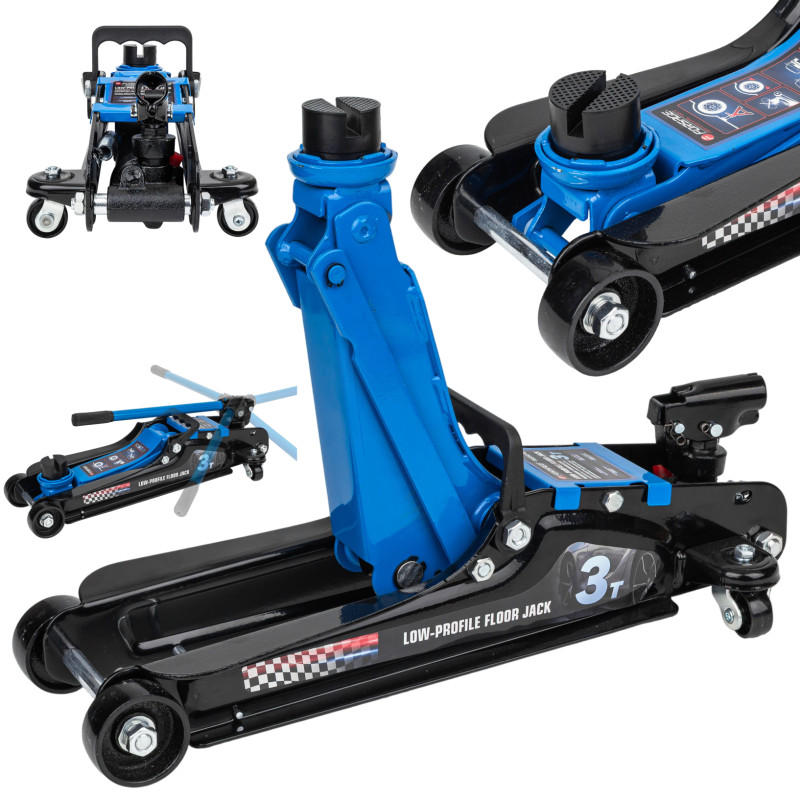 Podnośnik Samochodowy Niskoprofilowy 85-380mm 3T Hydrauliczny Żaba Punktowy