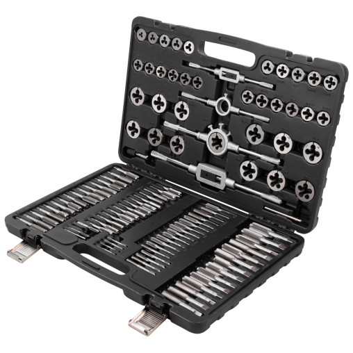Zestaw gwintowników narzynek M2-M18 110 el HSS Forsage