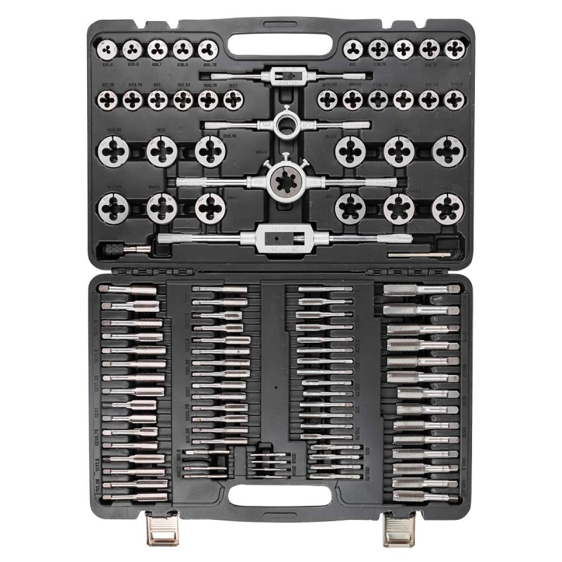 Zestaw gwintowników narzynek M2-M18 110 el HSS Forsage