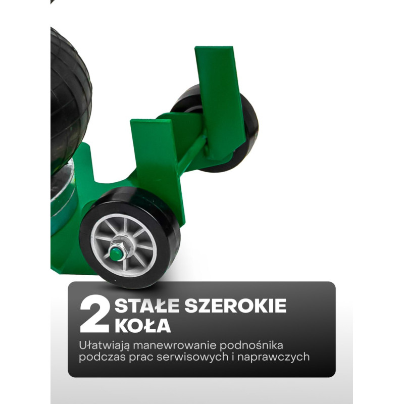 Podnośnik pneumatyczny poduszkowy bałwanek 5T min 144mm max 440mm + GUMA