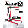 Żuraw warsztatowy hydrauliczny 2T składany podnosi do 206 cm Forcekraft