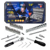 Zestaw narzędzi 1/4" 4-14 mm 46 el. bity nasadki w walizce SIGMATOOL
