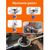 Zestaw gwintowników i narzynek 110el. (M2-M18) walizka PE-HD