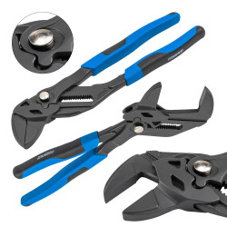 Szczypce nastawne 250mm 10"  crv regulacja przyciskowa