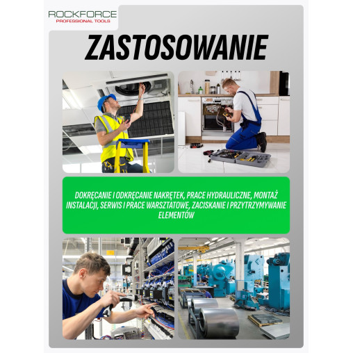 Szczypce nastawne 250mm 10"  crv regulacja przyciskowa