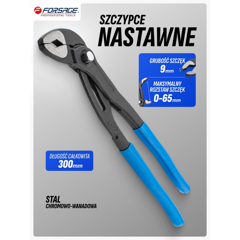 Szczypce nastawne 12" 300mm