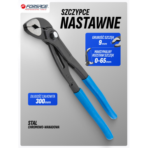 Szczypce nastawne 12" 300mm