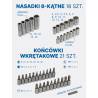 Zestaw narzędzi 51el. 1/4" (4-14mm) (6-kątnych) Forsage