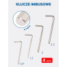 Zestaw narzędzi 51el. 1/4" (4-14mm) (6-kątnych) Forsage