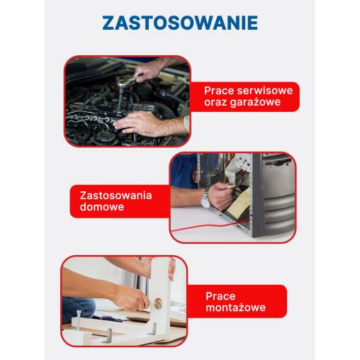 Zestaw narzędzi 51el. 1/4" (4-14mm) (6-kątnych) Forsage