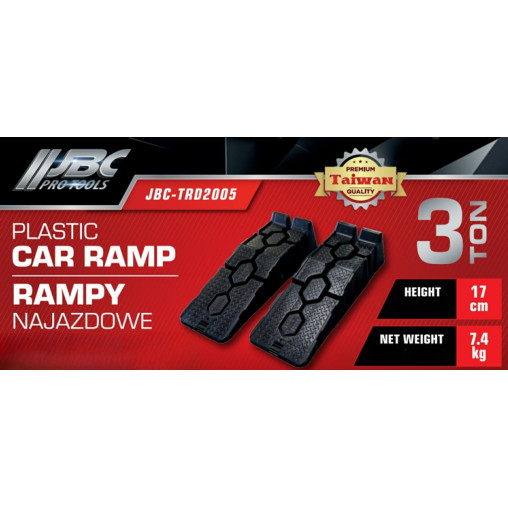 Najazdy samochodowe rampy plastikowe 3t (komplet 2szt.)