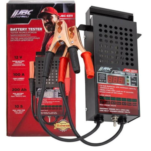 Tester akumulatorów cyfrowy 12V, 100A, 200Ah