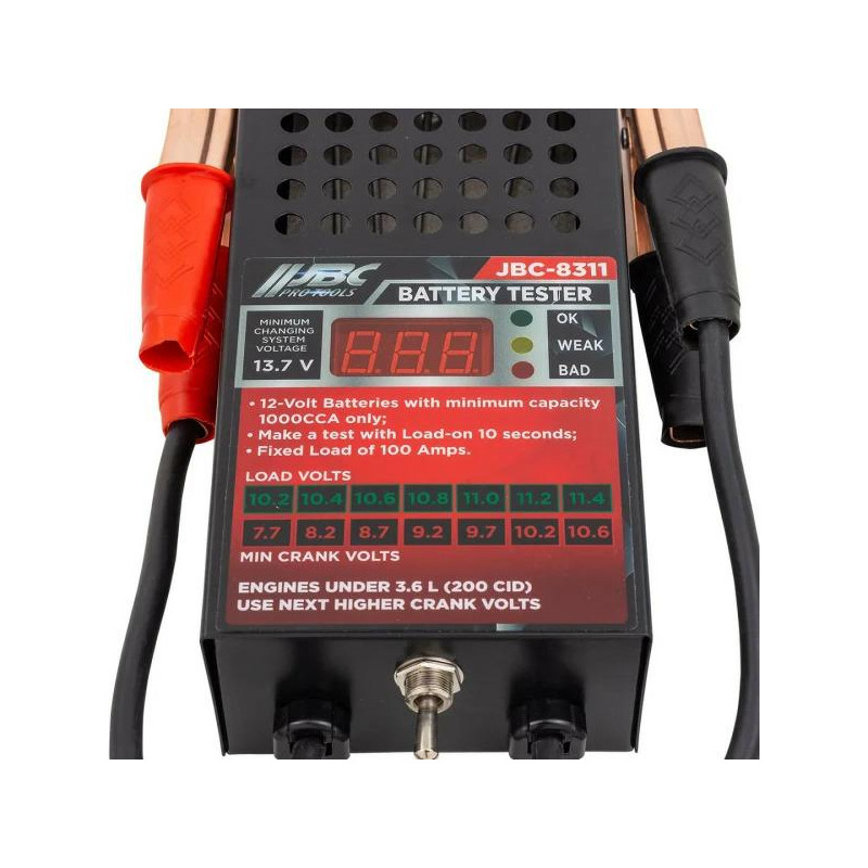 Tester akumulatorów cyfrowy 12V, 100A, 200Ah