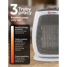 Termowentylator ceramiczny grzejnik farelka 1500 W 2 poziomy mocy