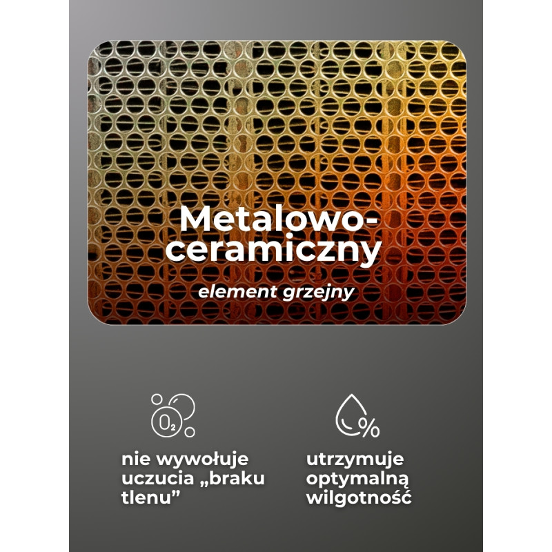 Termowentylator ceramiczny FORCEKRAFT 1800W grzejnik farelka 18m2 termostat
