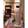 Grzejnik termowentylator kolumnowy ceramiczny 2000W 2 biegi / 4 tryby pilot