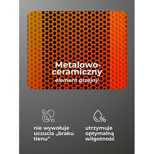 Grzejnik termowentylator kolumnowy ceramiczny 2000W 2 biegi / 4 tryby pilot