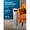 Grzejnik termowentylator kolumnowy ceramiczny 2000W 2 biegi / 4 tryby pilot