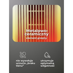 Termowentylator ceramiczny kolumnowy 2000 W farelka grzejnik z pilotem