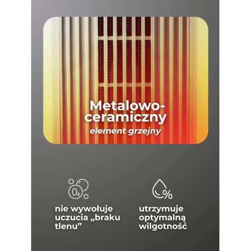 Termowentylator ceramiczny kolumnowy 2000 W farelka grzejnik z pilotem