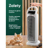 Termowentylator ceramiczny kolumnowy 2000 W farelka grzejnik z pilotem