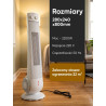 Termowentylator ceramiczny kolumnowy 2200 W farelka grzejnik 2 tryby