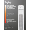 Termowentylator ceramiczny kolumnowy 2200 W farelka grzejnik 2 tryby