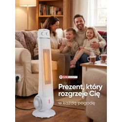 Termowentylator ceramiczny kolumnowy 2200 W farelka grzejnik 2 tryby