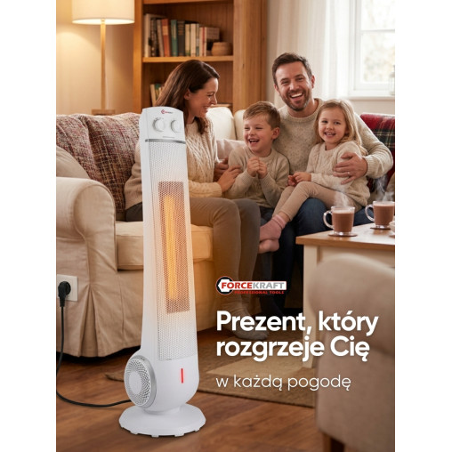 Termowentylator ceramiczny kolumnowy 2200 W farelka grzejnik 2 tryby