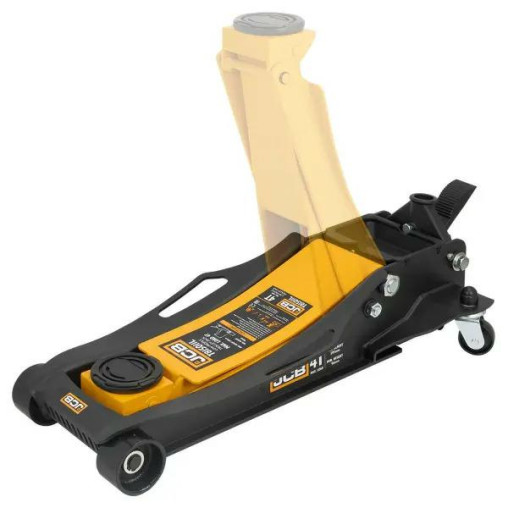 Podnośnik hydrauliczny 4t niskoprofilowy (h min 96mm, h max 595mm) z pedałem