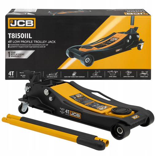 Podnośnik hydrauliczny 4t niskoprofilowy (h min 96mm, h max 595mm) z pedałem