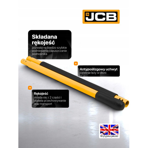 Podnośnik hydrauliczny 4t niskoprofilowy (h min 96mm, h max 595mm) z pedałem