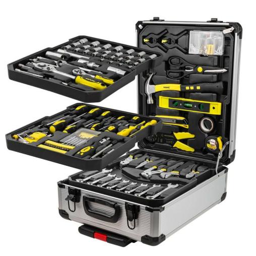 Zestaw narzędzi 246el. 1/4" i 1/2" (4-21mm) (6-kątnych) w walizce na kółkach