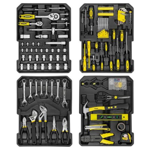 Zestaw narzędzi 246el. 1/4" i 1/2" (4-21mm) (6-kątnych) w walizce na kółkach