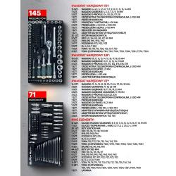 Wózek narzędziowy - 5 szuflad i komplet narzędzi 216el.