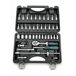 Zestaw kluczy nasadowych 1/4" 46el. (6-kątnych) (4-14mm)