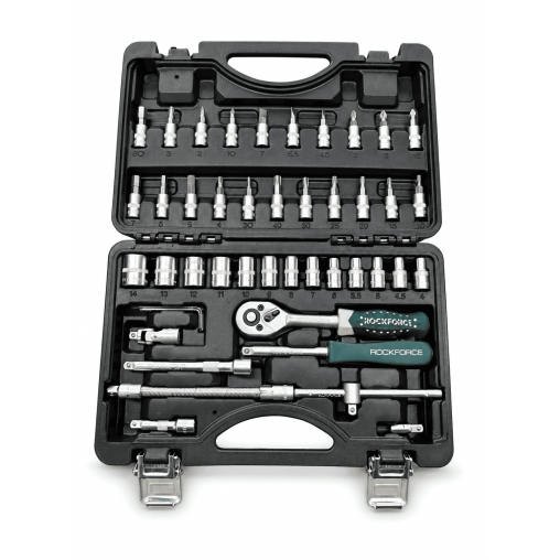 Zestaw kluczy nasadowych 1/4" 46el. (6-kątnych) (4-14mm)