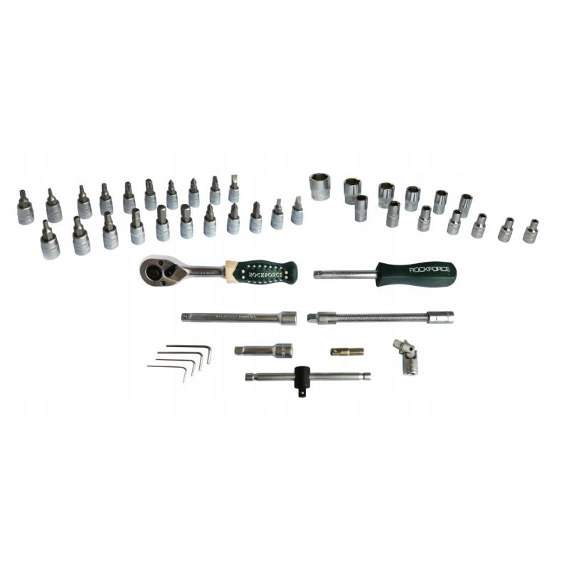 Zestaw kluczy nasadowych 1/4" 46el. (6-kątnych) (4-14mm)