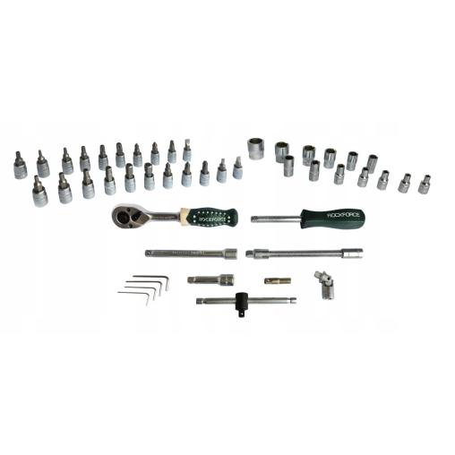 Zestaw kluczy nasadowych 1/4" 46el. (6-kątnych) (4-14mm)